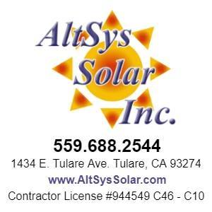 Green Business Altsys Solar in Tulare CA